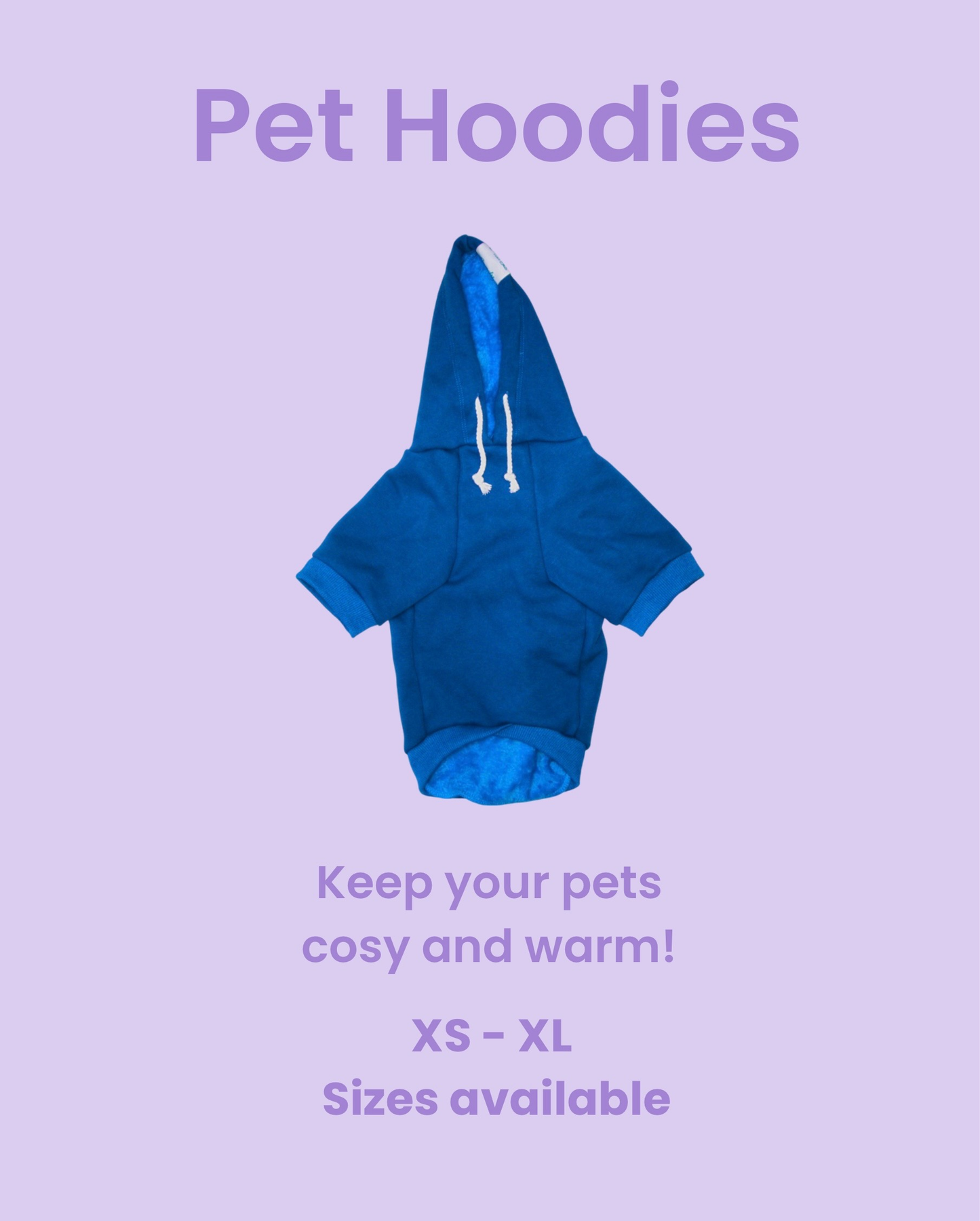 Blue Pet Hoodie